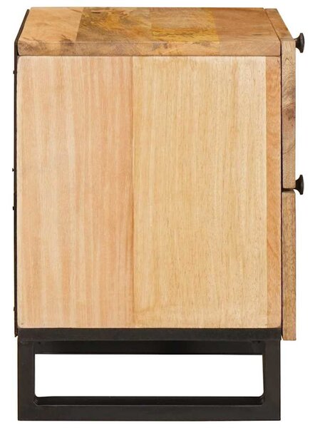 VidaXL Éjjeliszekrény fiókkal 2 pcs Természetes 40 x 33,5 x 46 cm
