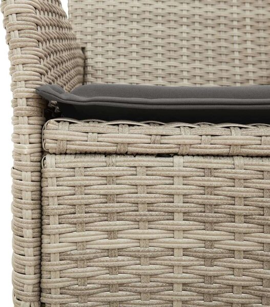 VidaXL Polyrattan Kerti Étkezőgarnitúra - 7 részes - Szürke