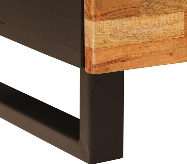 VidaXL Éjjeliszekrény 2 pcs Barna 40 x 33 x 46 cm Tömör Mangófát