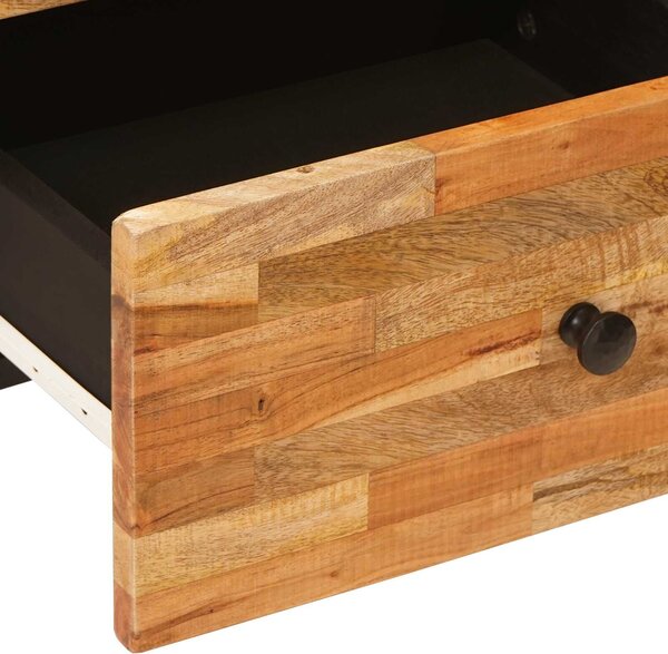 VidaXL Éjjeliszekrény 2 pcs Barna 40 x 33 x 46 cm Tömör Mangófát