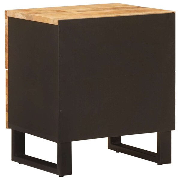 VidaXL Éjjeliszekrény 2 pcs Barna 40 x 33 x 46 cm Tömör Mangófát