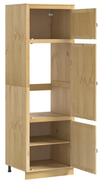 VidaXL Cabinet SKI Mézes Barna 66 x 58 x 207 cm Tömör fenyőfa