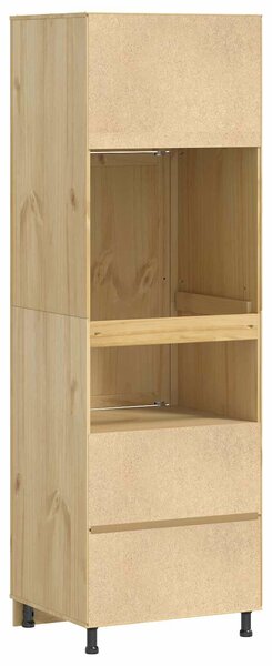 VidaXL Cabinet SKI Mézes Barna 66 x 58 x 207 cm Tömör fenyőfa