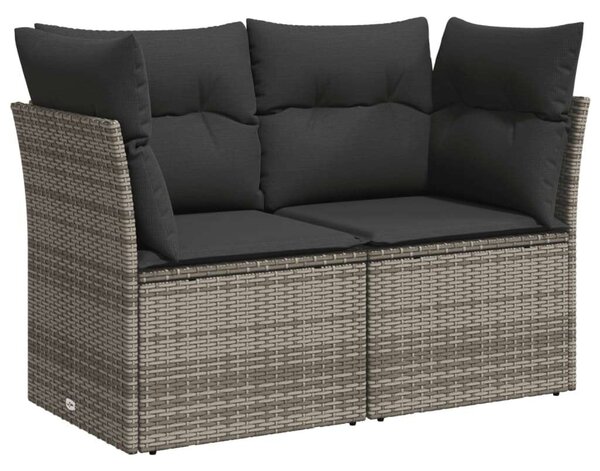 VidaXL Polyrattan Kerti Ülőgarnitúra - 10 részes - Szürke