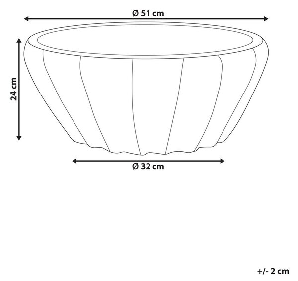 Virágcserép OSTRYA 51 cm Kék