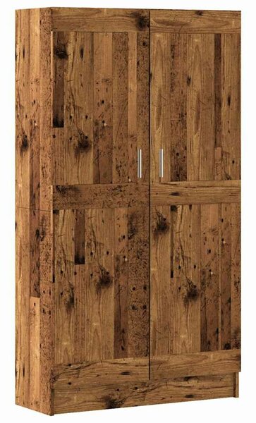 VidaXL régi fa könyvesszekrény 82,5 x 30,5 x 150 cm rétegelt fából