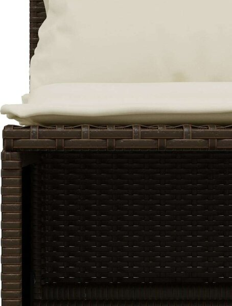 VidaXL Polyrattan Kerti Ülőgarnitúra - 5 részes - Barna