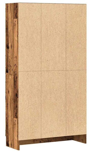 VidaXL régi fa könyvesszekrény 82,5 x 30,5 x 150 cm rétegelt fából