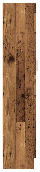 VidaXL régi fa könyvesszekrény 82,5 x 30,5 x 150 cm rétegelt fából