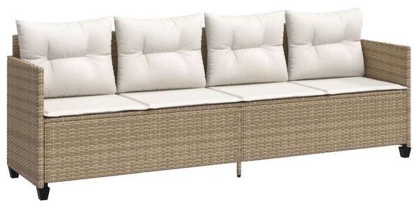 VidaXL Polyrattan Kerti Ülőgarnitúra - 5 részes - Bézs