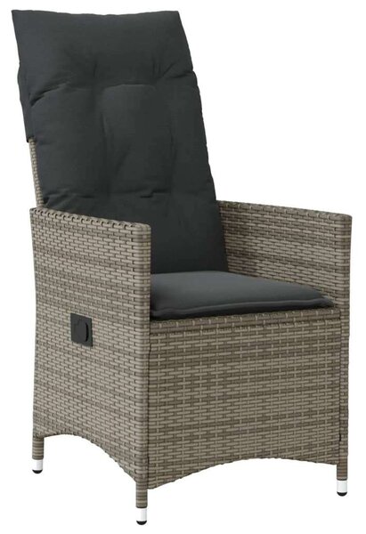 VidaXL Polyrattan Kerti Étkezőgarnitúra - 7 részes, Szürke