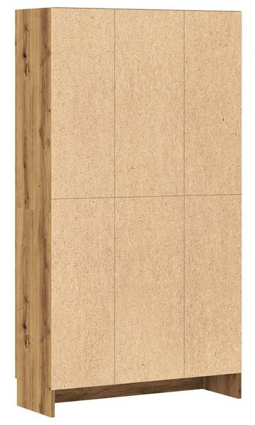 VidaXL kézzel készített tölgyfa könyvesszekrény 82,5 x 30,5 x 150 cm