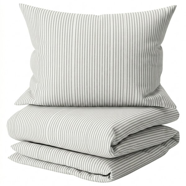 Pamut ágynemű SOFT STRIPES szürke Ágyneműhuzat mérete: 70 x 80 cm | 140 x 200 cm