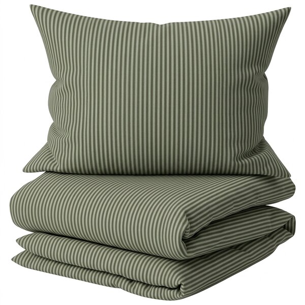 Pamut ágynemű SOFT STRIPES zöld Ágyneműhuzat mérete: 70 x 80 cm | 140 x 200 cm
