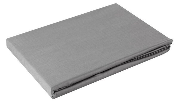 Nova1 pamut-szatén lepedő Acélszürke 160x210 cm