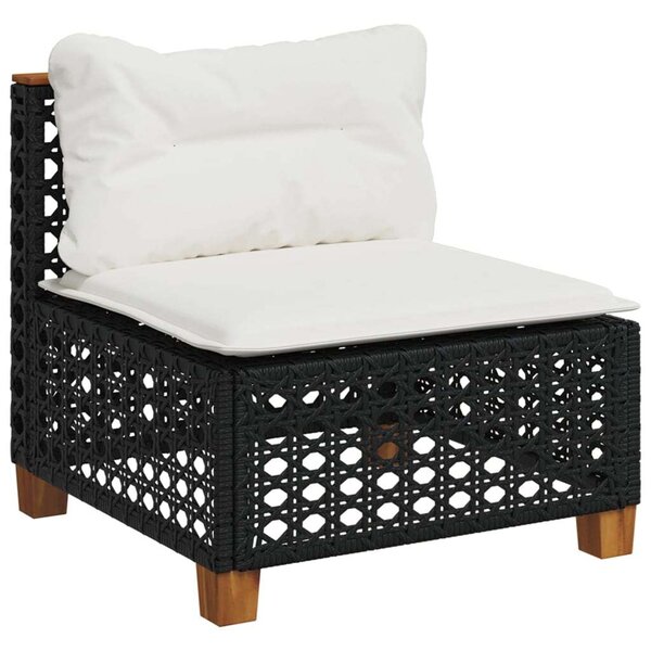 VidaXL Polyrattan Kerti Ülőgarnitúra - Fekete - 10 részes
