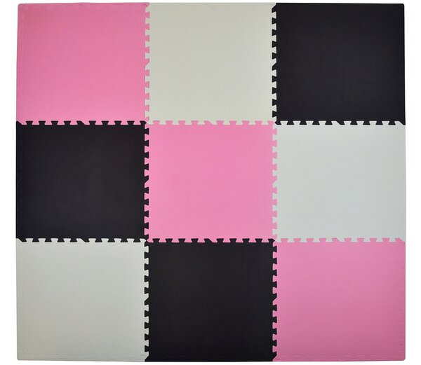 Habszivacs szőnyeg játékhoz Puzzle XXL 180x180 cm rózsaszín