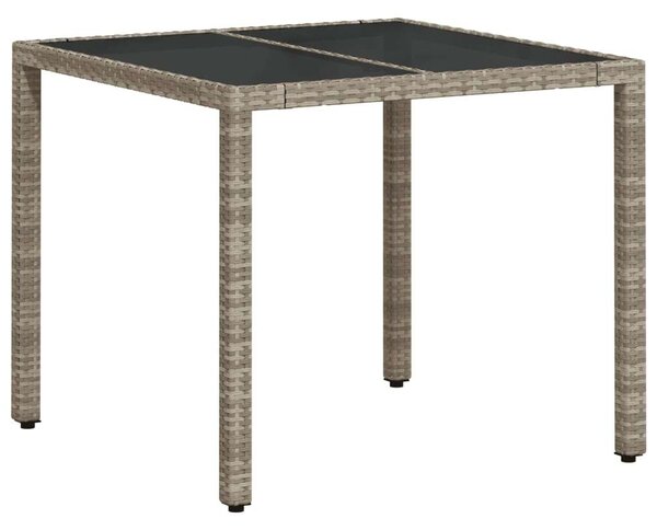 Polyrattan Kerti Étkezőgarnitúra - 5 részes - Szürke