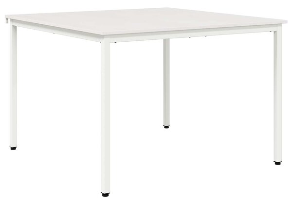 VidaXL Étkezőasztal Fehér 110 x 110 x 75 cm Tömör fenyőfa
