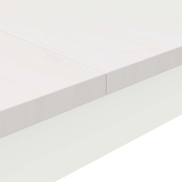 VidaXL Étkezőasztal Fehér 150 x 90 x 75 cm Tömör fenyőfa