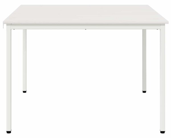 VidaXL Étkezőasztal Fehér 110 x 110 x 75 cm Tömör fenyőfa