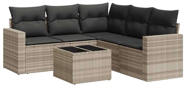 VidaXL Polyrattan Kerti Ülőgarnitúra - 6 részes
