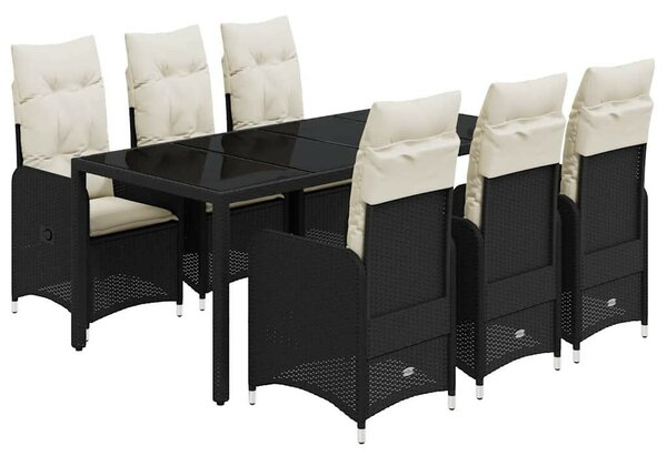 VidaXL Polyrattan Kerti Bútor - 7 részes Bisztró