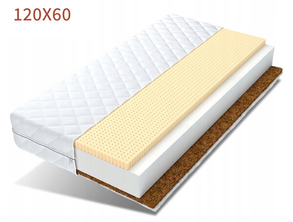 Latex-kókuszdió matrac ágyhoz CocoLatex 120x60