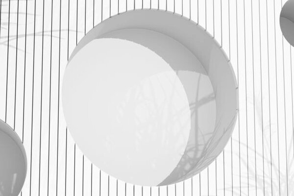 Fotográfia Abstract modern conceptual monochrome white 3D, Iana Kunitsa