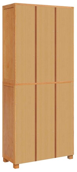 VidaXL Tároló bútor készlet ajtóval 2 db Természetes 80 x 35 x 185 cm