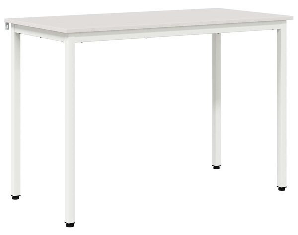 VidaXL Étkezőasztal Fehér 110 x 55 x 75 cm Tömör fenyőfa