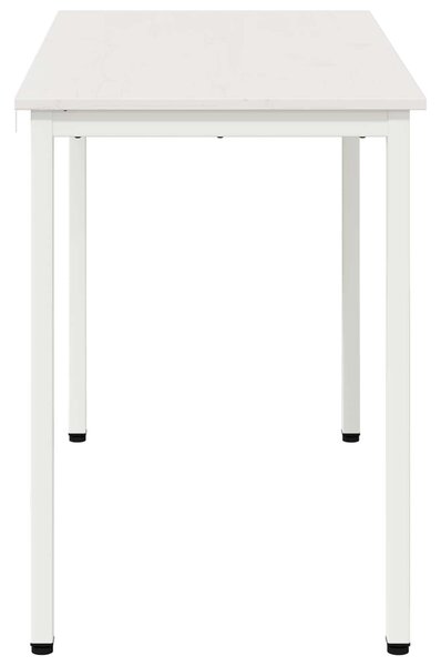 VidaXL Étkezőasztal Fehér 110 x 55 x 75 cm Tömör fenyőfa