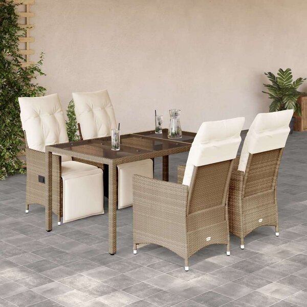 Vidaxl Polyrattan Kerti Bútor - 5 részes Bisztró