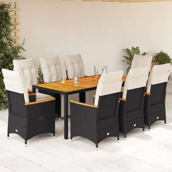 VidaXL Polyrattan Kerti Bútor - 9 részes Bisztró készlet