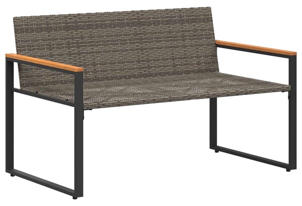 VidaXL pad párnával Szürke és sötétszürke 115 x 65 x 72 cm Rattan
