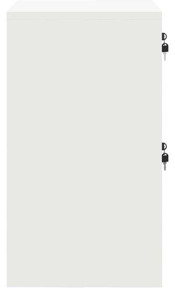 VidaXL Irattároló Szekrény fiókkal tárolóval Fehér 45,5 x 42 x 74,5 cm