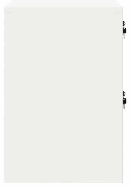 VidaXL Irattároló Szekrény fiókkal polcokkal Fehér 44 x 50 x 106.5 cm
