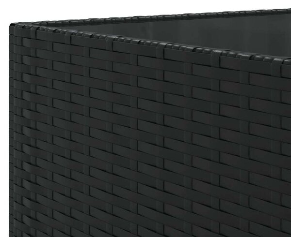 VidaXL Polyrattan Kerti Ülőgarnitúra - 7 részes - Fekete
