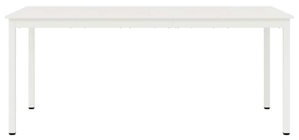 VidaXL Étkezőasztal Fehér 180 x 90 x 75 cm Tömör fenyőfa