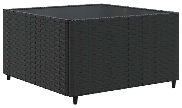 VidaXL Polyrattan Kerti Ülőgarnitúra - 9 részes - Fekete