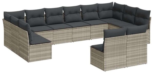 VidaXL Polyrattan Kerti Ülőgarnitúra - 12 részes