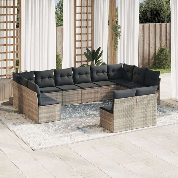 VidaXL Polyrattan Kerti Ülőgarnitúra - 12 részes