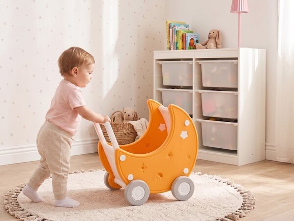 Játéktároló rendszerező MOONBI 94 cm Törtfehér