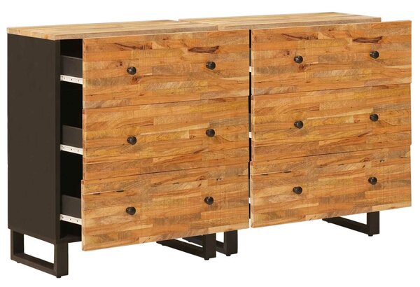 VidaXL Széf 2 db 60 x 33 x 75 cm Tömör Mangófát Barna