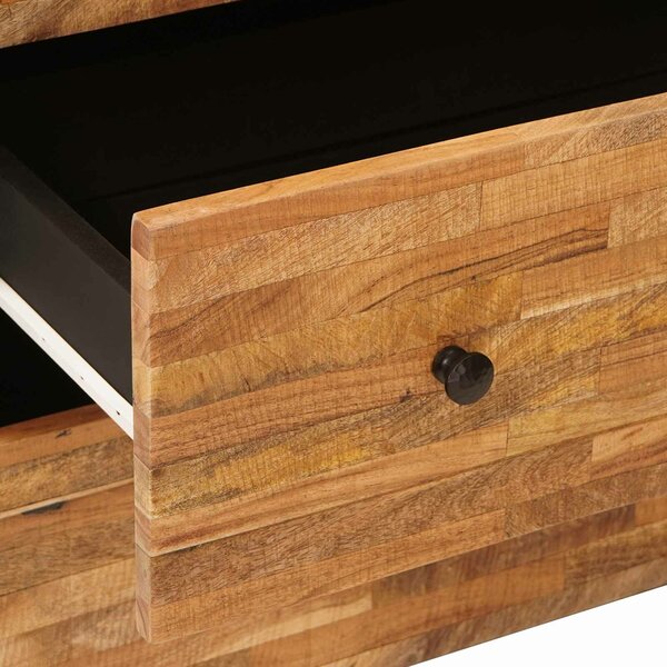 VidaXL Széf 2 db 60 x 33 x 75 cm Tömör Mangófát Barna