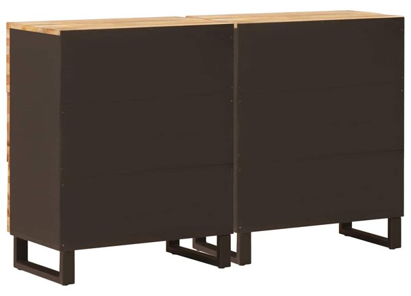 VidaXL Széf 2 db 60 x 33 x 75 cm Tömör Mangófát Barna