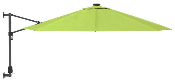 VidaXL Napernyő - Falra Szerelhető - LED - 290cm