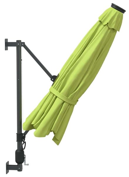 VidaXL Napernyő - Falra Szerelhető - LED - 290cm