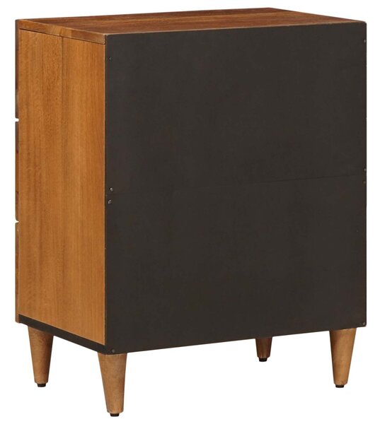 VidaXL Éjjeliszekrény fiókkal Barna 50 x 33 x 62 cm Tömör Mangófát