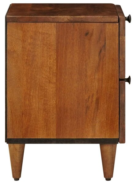 VidaXL Éjjeliszekrény fiókkal Barna 40 x 33 x 46 cm Tömör Mangófát